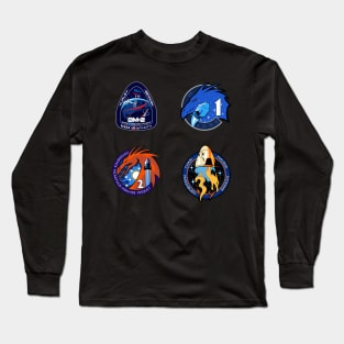 Nasa SpaceX Crew Mission Patches/Logo Long Sleeve T-Shirt